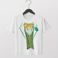 thumbnail image 2 of Godom Kids St.Patrick's Day Shirt for Boys Girls Clover T-Shirts Short Sleeve Tees Tops 1-12T,White, 2 of 7