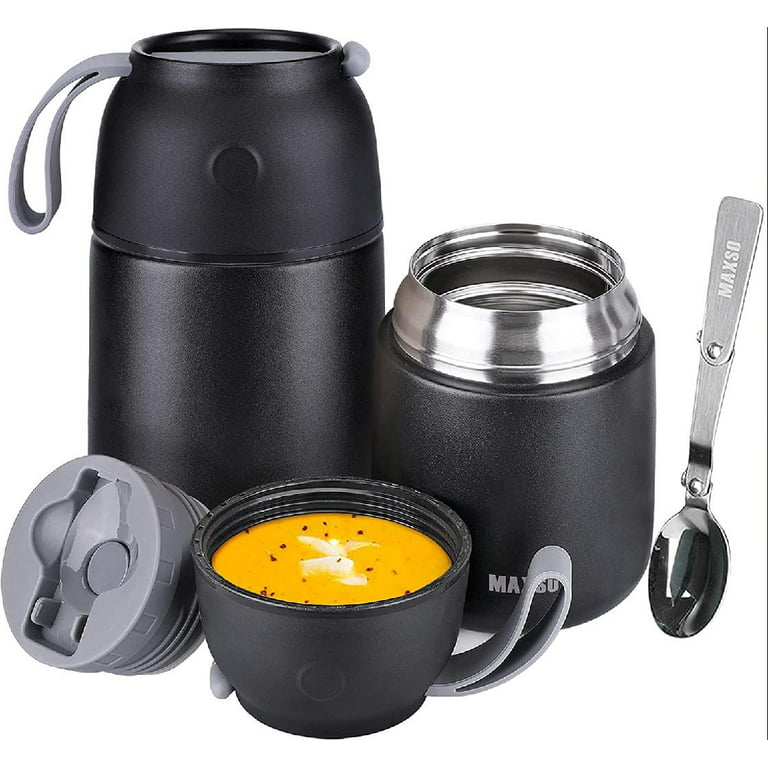 MAXSO Soup Thermos for Hot Food - 24 oz Vacuum Insulated Hot Food