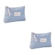 thumbnail image 4 of Yuarrent Estuche cosmético bolsa de maquillaje bolsa de almacenamiento lona impermeable exquisito diseño elegante dulce regalo multiusos Azul claro 2piezas, 4 of 6