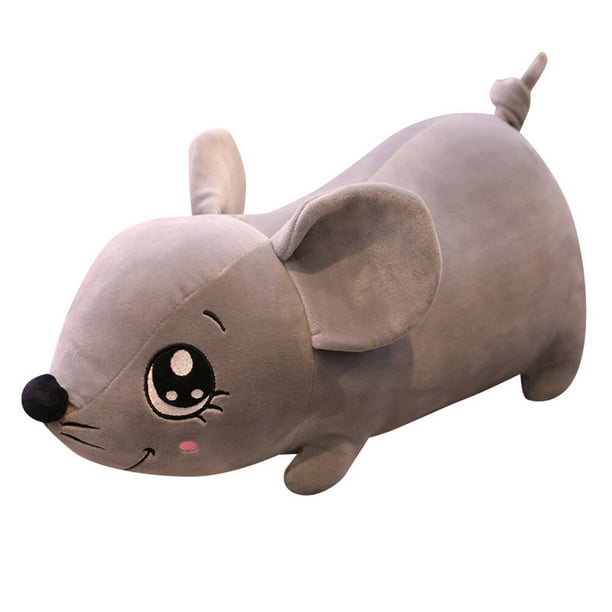 KAKOWELY Muñeca de peluche de algodón con forma de ratón de dibujos animados, adorable muñeca de animales