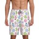 thumbnail image 1 of Fotbe Pastel Christmas Cookies Pantalones Cortos de Pijama para Hombre, Ropa de Dormir, Pantalones de Pijama Cortos para Hombre-3X-Large, 1 of 6