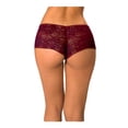 thumbnail image 3 of Bóxer Secret Treasures para Mujer, Vino Casual Encaje Talla M, 3 of 4