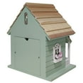 thumbnail image 3 of Kitty Cottage Birdhouse - Green, 3 of 5