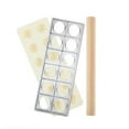 thumbnail image 2 of sunsanly Tortellini Maker Press Mold Rolling Pin Set Professional Pasta Making Tools Dumpling Pelmeni Pierogi Potsticker Ravioli Stamp Kit, 2 of 7