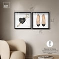 thumbnail image 5 of Glam Duo Shadowbox Print Fashion Wall Decor by Art Remedy, Black Frame, 20 x 20, 5 of 6