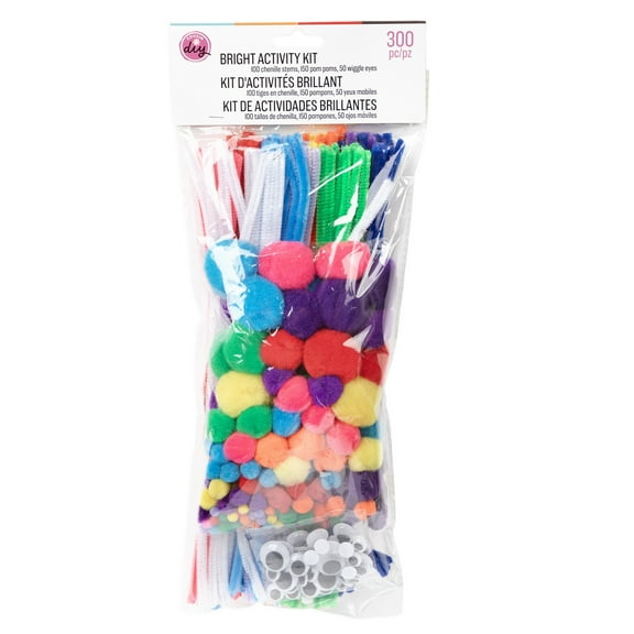 CousinDIY Jumbo Chenille Stems Craft Pack 300/PKG-Bright