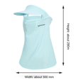 thumbnail image 2 of Sombrero para el sol Outdoor Golf UPF50+ Ice Silk Visor Mascarilla Neck Gaiter Blue, 2 of 9