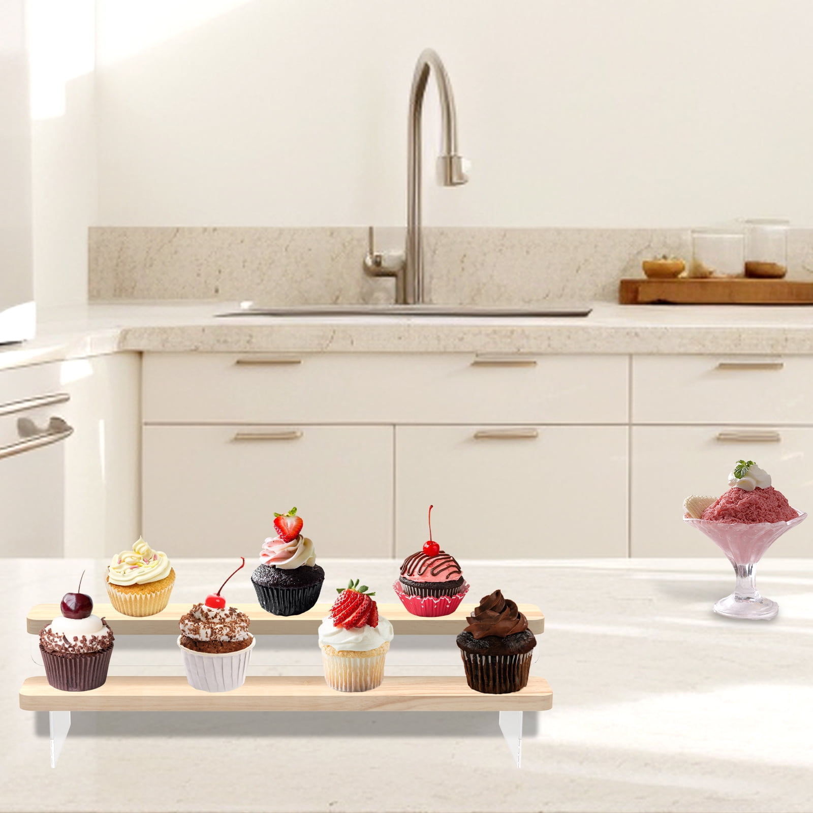 Armoire à épices à 3 Niveaux Présentoir à Bouteilles étagère De