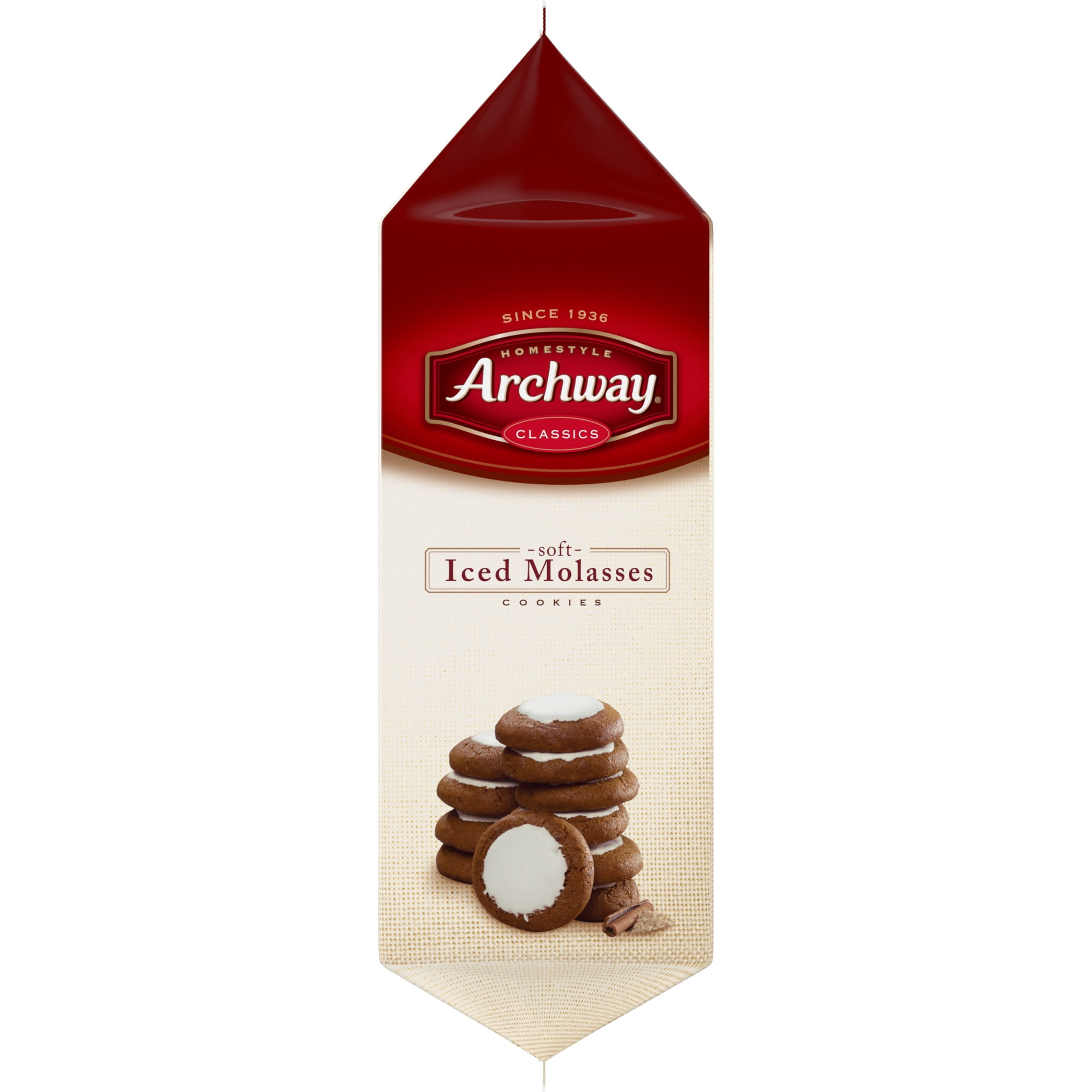 (3 pack) Archway Cookies, Classic Soft Iced Molasses Cookies, 12 oz