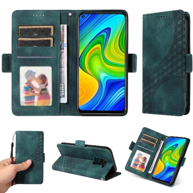 Funda GANGXUN para Xiaomi Redmi Note 9 4G con diseño acolchado elegante, cuero PU, protección total y ajuste preciso