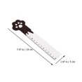 thumbnail image 2 of 4Pcs Adorable Wood Rulers Cartoon Cat Shape Wooden Rulers Students Measuring Rulers Kids Gift, 2 of 7