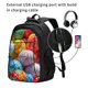 thumbnail image 2 of Balery Easter Eggs Mochila con carga USB para hombre y mujer - Mochila impermeable y antirrobo para portátil con puerto USB para viajes, trabajo, estudios y universidad, 2 of 7