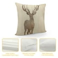 thumbnail image 4 of QZHH  Deer Pillow Cover Rustic Watercolor Deer Head On Burlap Throw Pillow Case Home Decor Nice Gift Indoor Pillowcase for Bedroom Livingroom, 4 of 5
