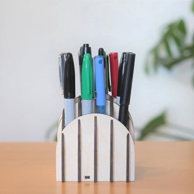Portalápices creativo, accesorios, organizador para el hogar, caja contenedora de cepillos para decoración, papelería, cumpleaños, tocador Macarena Titular de la pluma del cepillo