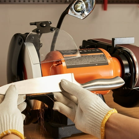 Heavy-Duty 8" Bench Grinder & 2x28" Belt Sander Combo – 2.5A Motor for Metal Grinding & Polishing