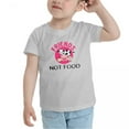 thumbnail image 3 of Friends Not Food Animal Lover Vegan Funny Toddler T Shirts for Boys Girls (Gray, 4T), 3 of 5