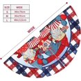 thumbnail image 4 of July 4th Patriotic Cute Truck Gnome Plaid 36 Inch Christmas Tree Skirt Carpet Mat Funny Party Decor Supplies for Xmas Halloween Decorations Occasion, 4 of 6