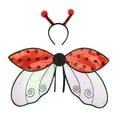 thumbnail image 2 of Costume Wings and Antenna Headband Set - Cute Bumblebee and Ladybug Dress-Up Accessories for Halloween, Birthday Parties, and Pretend Play, 2 of 9
