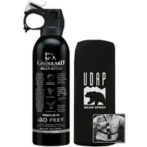 UDAP Griz Guard Bear Pepper Spray with Holster, 13.4 oz, 380GG, Single pack.