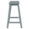 thumbnail image 2 of EUROCO 23.6" 2PC Acacia Wood Dining Stools, Counter Height Stools Kitchen for Kitchen, Dining room, Small Places, Gray, 2 of 8