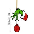 Grinch Christmas Tree Decor Christmas Acrylic Flat Christmas Tree