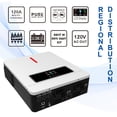 thumbnail image 3 of Inversor híbrido CNSWIPOWER de 3600 W, 24 V CC a 110 V/120 V CA, onda sinusoidal pura, monofásica con controlador MPPT de 120 A, 3 of 5