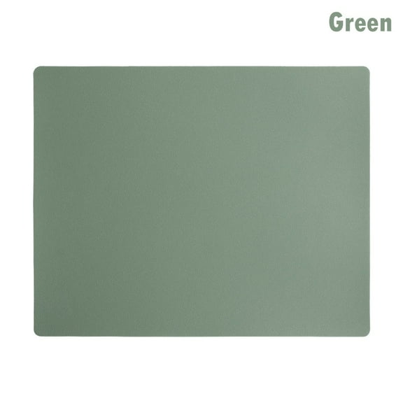 1pc Universal Home Office Game Desk Cushion Computer Mouse Pad Anti-slip Leather Mice Mat GREEN