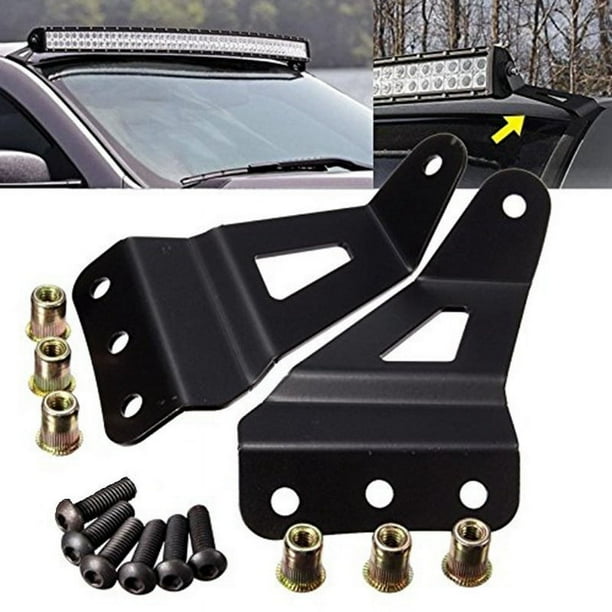 Barra de luz LED curva de 50 pulgadas para montaje en parabrisas superior para camionetas y SUV GM (2007-2013 4WD/2WD Chevrolet Silverado 1500/2500hd/3500hd, Tahoe/Suburban/Avalanche 4WD/2WD)