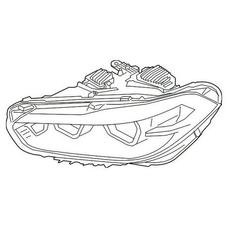 Genuine OE BMW Composite Headlamp - 63-11-7-420-438