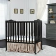 Dream On Me 2in1 Lightweight Folding Portable Crib, Black