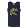thumbnail image 3 of Dean Russo Raptor Animal Lover Mens Graphic Tank Top, Navy, Medium, 3 of 6