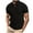 Black, variant on Sentmoon Mens Clothing Plus Size Loose Turndown Collar Short Sleeve Breathable Casual Summer Tops for Mens Solid Color Blouses for Mens Trendy for Wedding Guest XXL