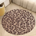 thumbnail image 6 of Cheetah Print Leopard Print Round Carpet Circle Rug Outdoor Patio Area Rug Washable Large Area Rugs Hallway Room Decor Fitness Mats, 6 of 8
