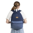 thumbnail image 3 of Levi Strauss Signature 17" Unisex Adult Denim Dome Backpack, Dark Stonewash, 3 of 7