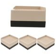 thumbnail image 5 of Toyandona Plastic and Soft Rubber Furniture Riser Beige for Home Adds Height and Storage 4Pcs, 5 of 8