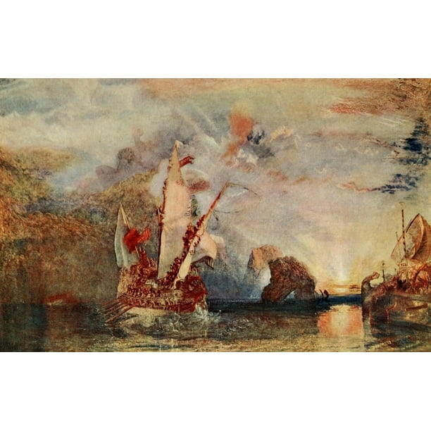 Ulysses deriding Polyphemus JMW Turner 1905 Poster Print
