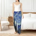 thumbnail image 6 of Lsque The Starry Night Print Women's Pajama Pants, Lounge Pant - Comfortable Home Wear,Elastic Waistband, Stylish Design-Small, 6 of 9