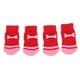 thumbnail image 2 of 4 calcetines de punto de algodón antideslizantes con diseño de perro para mascotas, protectores para patas, color rojo S, 2 of 9