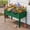 Green, variant on Patiobula Raised Garden Bed with Legs, 48x24x30in Metal Elevated Garden Planter Box for Herbs Flowers Vegetables - Gray