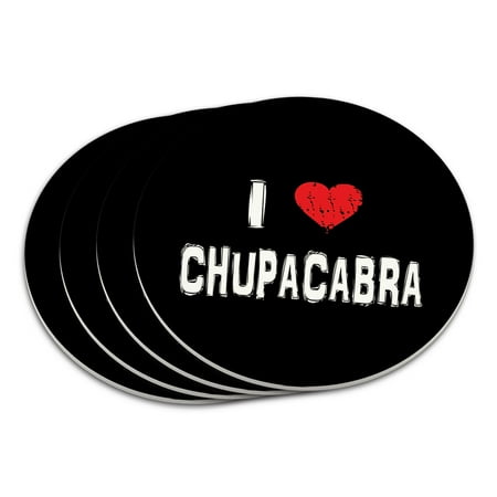 

I Love Chupacabra Stylish Coaster Set