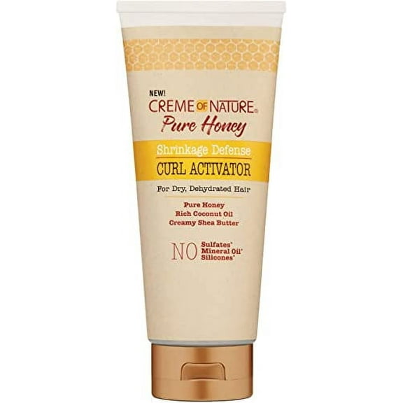 Creme Of Nature, Curl Activator Pure Honey, Coconut Oil And Shea Butter Formula, For Dry Dehydrated Hair, 10.5 Oz