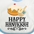 thumbnail image 4 of Inktastic Happy Hanukkah Dreidel Donut Boys or Girls Baby Bib, 4 of 4