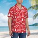 thumbnail image 3 of Balery Christmas Hohoho Camisas hawaianas de manga corta para hombre, camisas playeras de corte holgado, camisas de vacaciones con botones,X-Large, 3 of 7