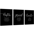 thumbnail image 1 of Lienzo para pared con diseño de Ephany, decoración de oficina, Hustle Quotes Grind, 1 of 9