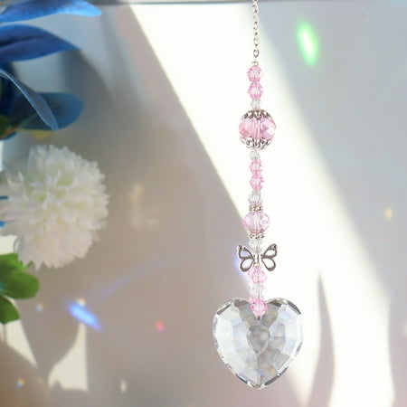 

AMNHDO Crystal Light Catching Jewelry Car Accessories Crystal Pendant for Balcony (A)