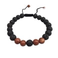 thumbnail image 4 of Mode 8MM Bracelets Assortis Réglable Noir Mat Bouddha Perles Diffuseur Bracelet Exquis Femmes Accessoires Cadeaux pour Hommes Sable Perle, 4 of 9