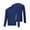 Blue, variant on Men's Base Layer Top Long Sleeve High Elasticity Crew Neck Workout Tops Moisture-Wicking Fitness Athletic T-Shirt