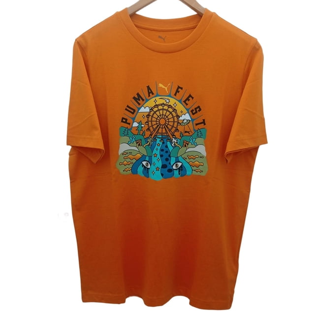 Playera Puma Graphics Festival para Hombre 687412-27 naranja L