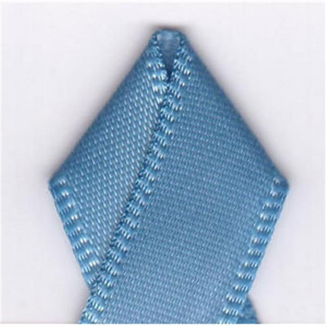 Papilion R074300120336100Y .5 in. Single-Face Satin Ribbon 100 Yards - Porcelain Blue