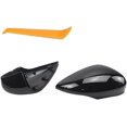 thumbnail image 2 of Applicable to Compatible For Ford Fiesta MK7 2008-2019 Replacement Carbon Fiber Pattern Or Black Rearview Side Mirror Cover Caps(Black), 2 of 7